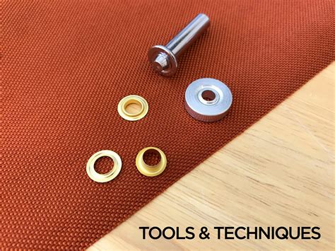 metal ring reinforcing hole in fabric|How to Set A Grommet — Stitchback DIY trail gear.